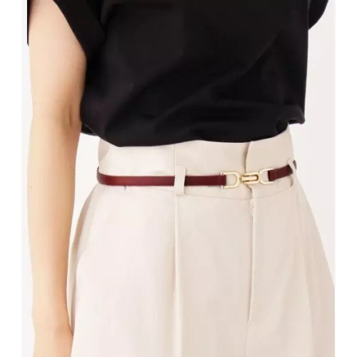 甜心貓?現貨。 Q2日單 QPAQUE.CLIP 精緻小金釦銀扣簡約百搭必備腰帶 多色 連身裙連身褲必備單品