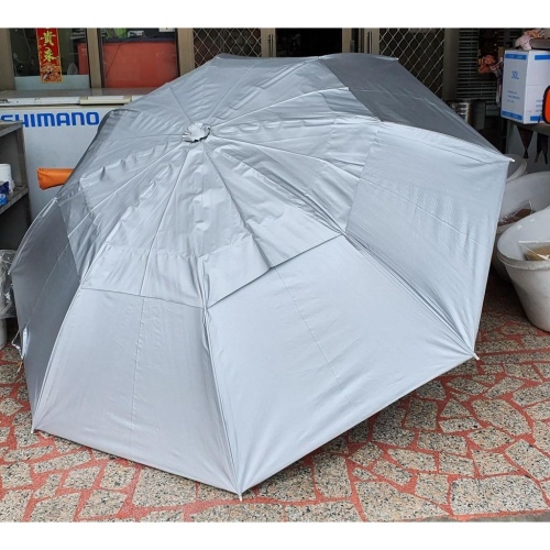 【魚戰釣具】銀膠直傘45吋 陽傘