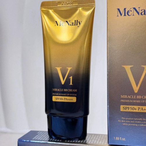 ?現貨???韓國製造 ｜Mć Nally｜ V1小金管 璀璨亮白防曬BB霜50ml