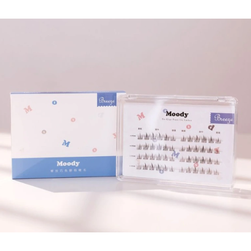 全新台灣現貨?Moody零技巧免膠假睫毛(天生纖長 藍色款)自然感妝容 美妝保養 上妝器具 假睫毛 紀卜心品牌