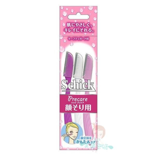 現貨 日本 Schick 舒適牌 舒適3色安全修眉刀 3入 【美麗密碼】