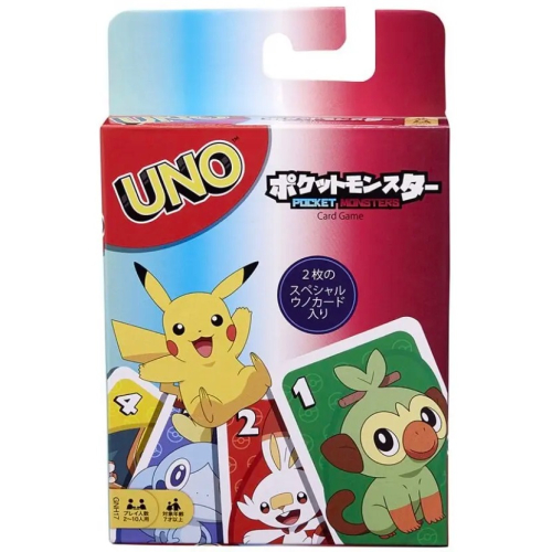 UNO遊戲卡 精靈寶可夢 日文版