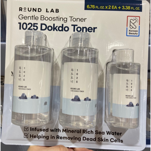 ROUND LAB 化妝水 200毫升X2+100毫升X1-吉兒好市多COSTCO代購