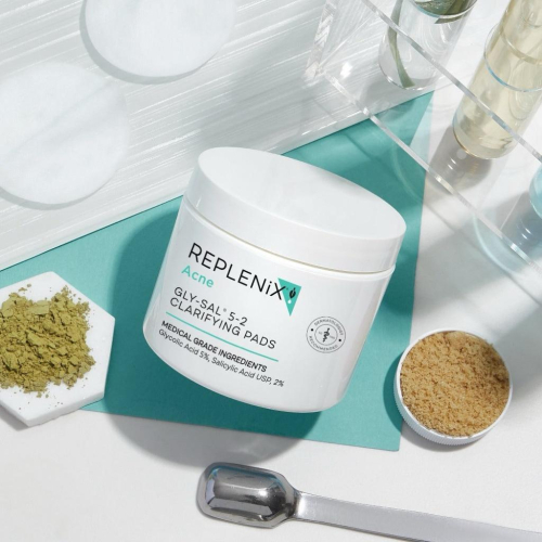 人氣現貨?美國Replenix 果酸水楊酸煥膚濕巾 60片5%果酸+2%水楊酸棉片 角質 毛孔