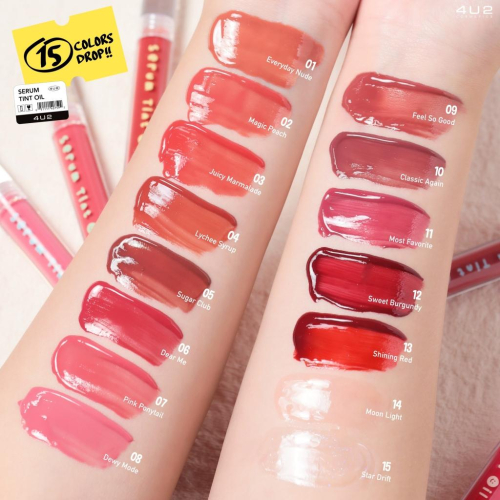 【現貨/預購】OoKiNi 泰國代購 4U2 SERUM TINT OIL 嘟嘟唇釉 3g
