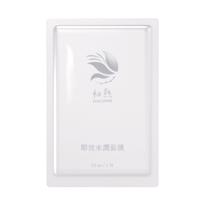 【初熟 LOVEGROWS】即效水潤面膜