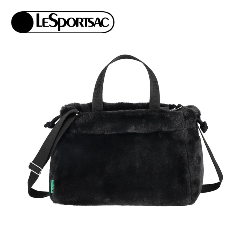 LeSportsac 2025冬季新品 FUR Drawstring Tote 羊羔絨抽繩托特包(3031)