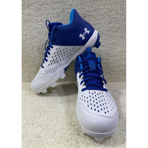 = 威勝 運動用品 = UA Leadoff Mid RM 中筒棒、壘球膠釘鞋 3025590-400