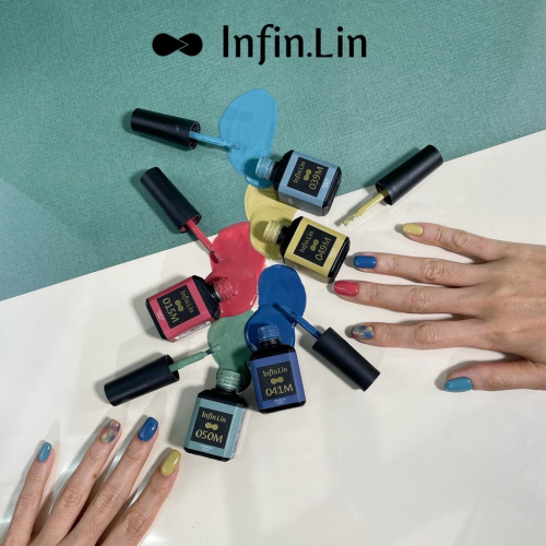 現貨｜Infin.Lin 彩色甲油膠 001~045 經典色 正白色 黑色 乳白 正紅 甲油膠 infinlin
