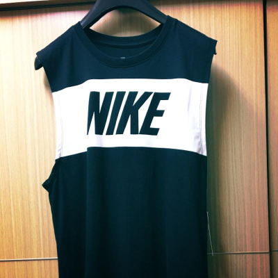 Nike logo retro vest black 復古無袖背心 短袖