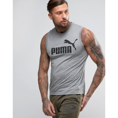 噢飛炫 現貨 Puma ESS No.1 無袖背心 LOGO 灰 XS號 T-Shirt 838240 03