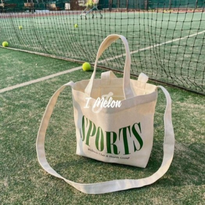 【現貨】設計師品牌SPORTS環保帆布包※3WAY背法/綠米配色 ::: i-MelOn :::100%韓國空運 正韓