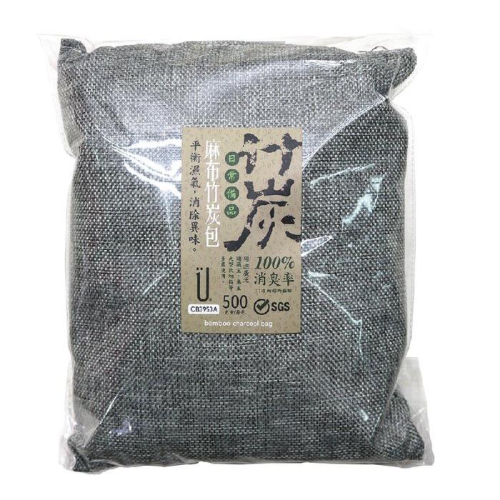 UdiLife【大空間】麻布竹炭包 500g 1枚入 顏色隨機
