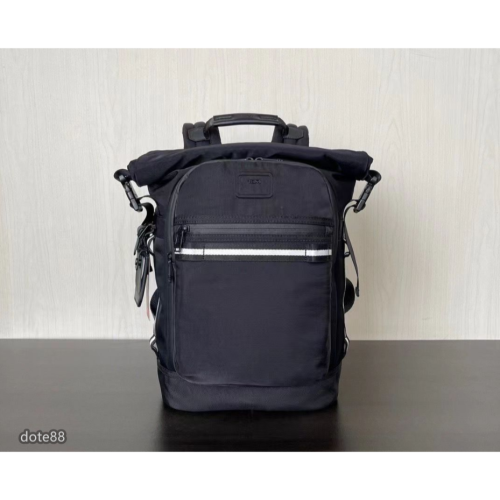 【TUMI】途米男士時尚雙肩背包登山包書包筆電包旅行包彈道尼龍材質多口袋簡約隔層多耐磨耐用生日節日禮物簡便實用大容量
