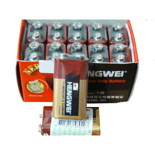 【酷露馬】無尾熊 9V 環保碳鋅電池 (19元/顆) 9V電池 四角電池 9號電池 HL006