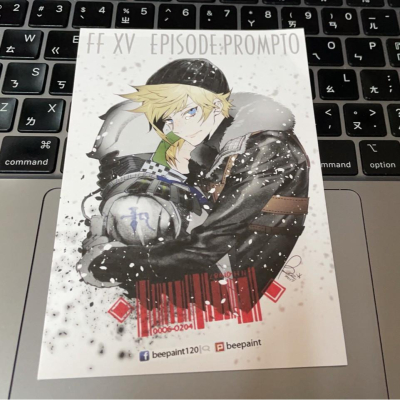 FFXV FF15 最終幻想 太空戰士 普羅恩普特 Prompto 同人 明信片 Bee Bee* 蜂明 章節畫卡