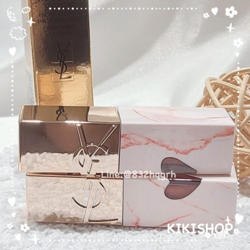 ✿ YSL ✿ ysl 2025七夕情人節限定奢華印記鎖心光唇釉 超模光感精華水氣墊 大理石唇釉 610 443 粉氣墊
