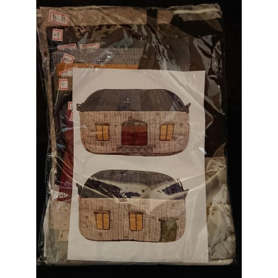 ?手工拼布材料包?胖胖小屋? 鉛筆袋 化妝包
