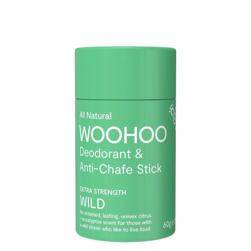 澳洲Woohoo神奇體香膏-活力款(Wild)60g 汗味 體味 老人味 長效體香 無鋁鹽 環保紙管裝 無塑生活