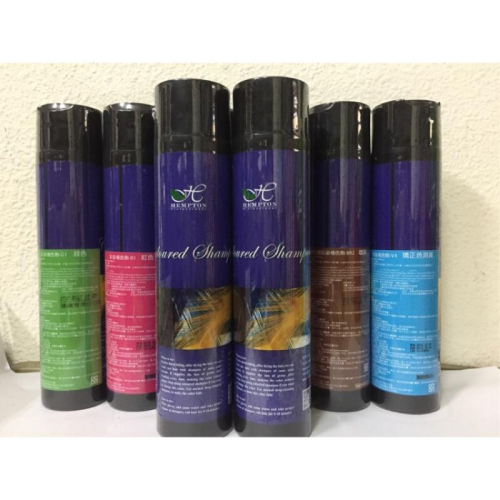 漢柏頓 彩染補色劑 矯色洗髮精-灰色、紫色、紅色、咖啡色、消黃色、藍色。300ml