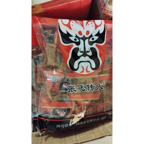 張飛傳人麻辣味手磨豆干1袋500克