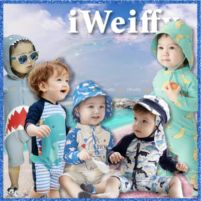iWeiffy❤台灣現貨+發票 夏季男童泳裤 兒童泳褲 男嬰泳裤 兒嬰泳褲 男童沙灘褲 男嬰沙灘褲 儿童泳衣 长袖泳衣