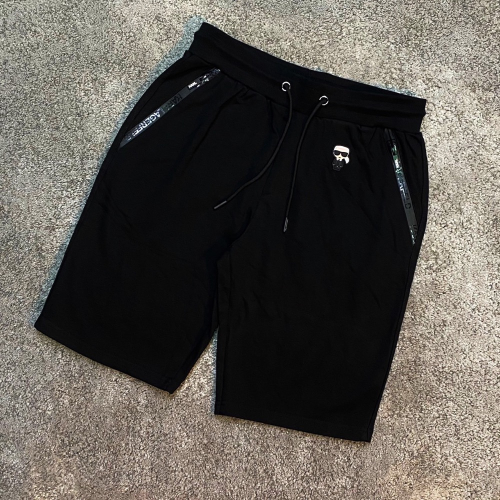 ?現貨? KARL 新款卡爾 立體小Logo老佛爺爺 黑色短褲