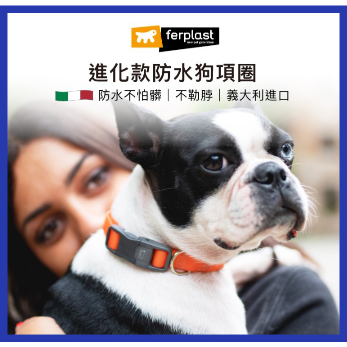 義大利飛寶 ferplast | 進化款防水狗項圈 | 狗頸圈 | 狗用品 | 狗項圈 | 犬用品 | 翔帥寵物生活館