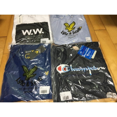 英國空運 短袖系列 wood wood Lyle and Scott champion