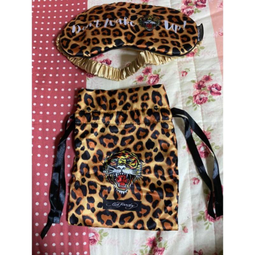 【全新】Ed Hardy 老虎頭 老虎造型眼罩 收納袋 束口袋