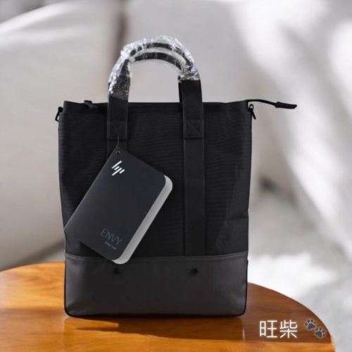 HP惠普簡裝 14寸 15.6寸 皮質手提商務公文包 電腦包 手提袋 防水 防撞 暗袋防偷 現貨