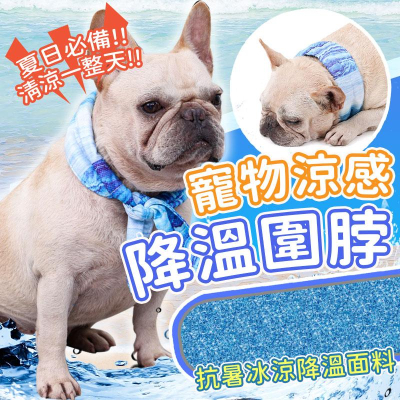 狗狗涼感圍脖 降溫圍脖 夏季清涼寵物圍巾 涼爽圍脖 貓狗圍巾 寵物清涼圍脖 防中暑 狗狗冰涼圍巾 寵物降溫用品 戶外解暑