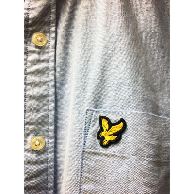 Lyle & scoot Oxford 蘇格蘭 金鷹 牛津襯衫 藍色 s號