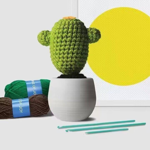 ?現貨? 出口MUSTSRD -DIY毛線手工編織仙人掌盆栽植物擺件
