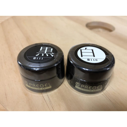 「全新未拆封」Presto 黑色+白色 舊包裝 大罐4克 罐裝凝膠/4g 罐裝膠 甲油凝膠 凝膠 日本製