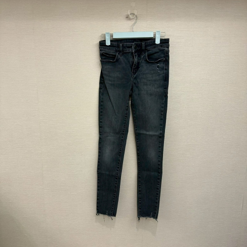 Uniqlo 黑色 中腰 特級彈性牛仔褲 size 24/61cm 436551