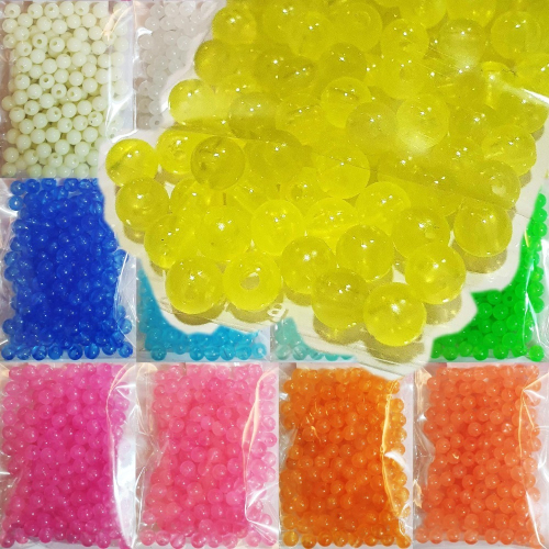 西西手工藝材料 26146 夜光珠6mm超值包(約16g) 夜明珠 發光珠 散珠 串珠材料 帶孔圓珠 帶孔珠 滿額免運