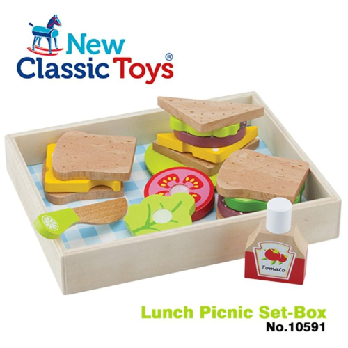 荷蘭【New Classic Toys】午後時光輕食野餐18件組 - 10591 #家家酒玩具 #切切樂