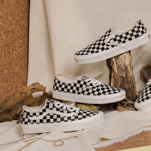 [現貨] 韓國代購 正品 VANS Old Skool 棋盤格 懶人鞋 踩腳 環保材質 男女帆布鞋 情侶板鞋 情侶鞋