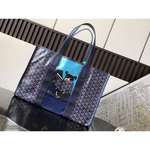 【Goyard】戈雅明星同款托特包手提包購物包男女通用塗鴉版可單肩手拎耐磨耐用輕質而空間寬敞多功能簡便實用輕便實用
