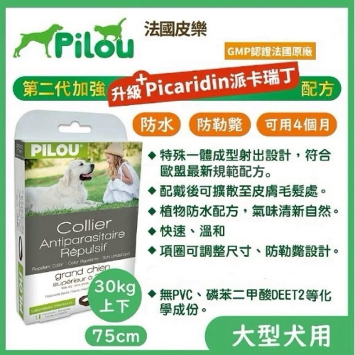 ~Petroyal~ 法國皮樂Pilou第二代項圈 (大型犬) 狗項圈 大型犬項圈 皮樂項圈