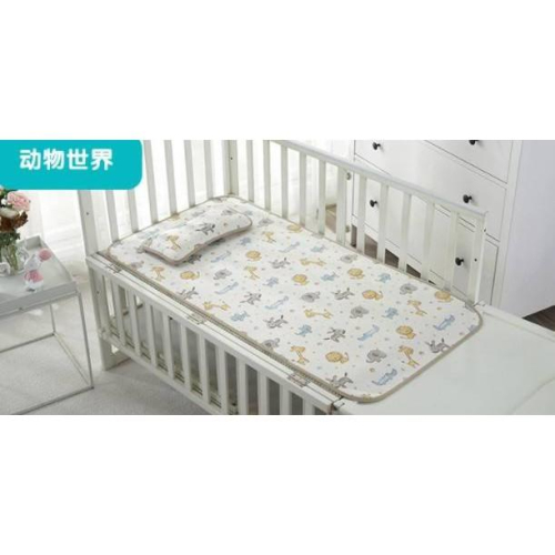現貨+預購(7-14天)嬰兒冰絲涼席 6種圖案寶寶嬰兒床涼蓆 可機洗新生兒涼爽透氣冰絲涼墊 兒童幼稚園午睡涼席睡墊