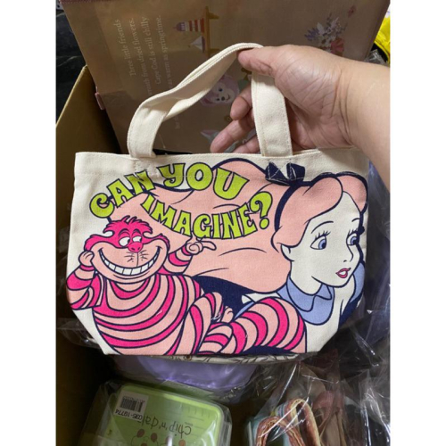 泡菜拉麵-愛麗絲與柴郡貓托特包 愛麗絲夢遊仙境（議價請私訊）