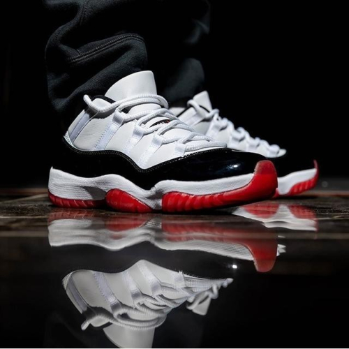 Nike Air Jordan 11 Low Concord Bred 康口黑紅 AV2187-160