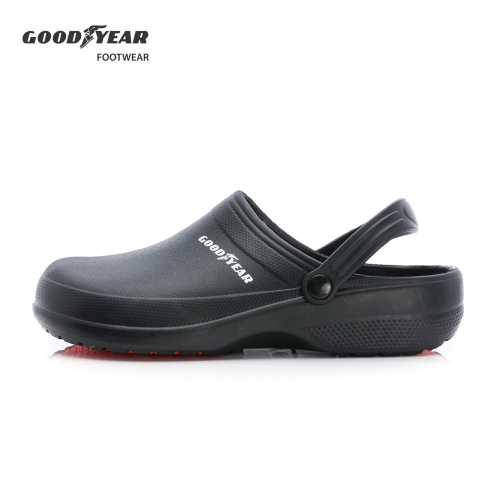 GOODYEAR 固特異 男 女 多功能 防水 防油 輕便鞋 護趾 輕量 水陸兩用 緩震 抓地底紋 外送鞋 廚師鞋 白