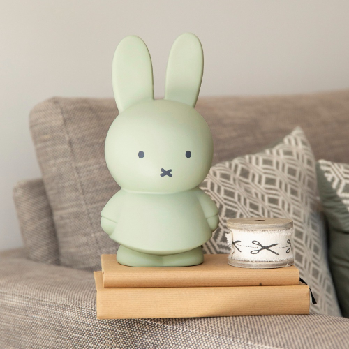 Miffy 米菲兔莫蘭迪色系款公仔存錢筒-中號 藍綠色