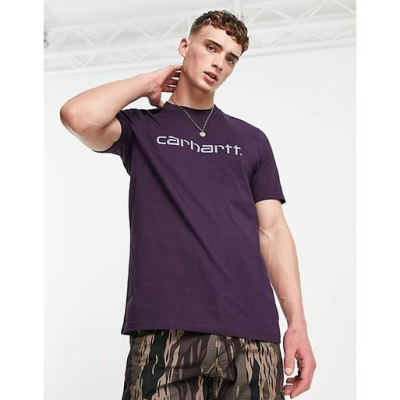 Carhartt WIP Script T-shirt 紫色LOGO 圓領短袖 S號 現貨