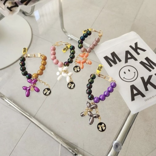 Chellmee✈️韓國代購「MAKOMAKI」 氣球狗吊飾 微笑鑰匙圈 微笑吊飾 掛飾 吊飾