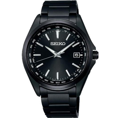 SEIKO 精工 SPIRIT 太陽能鈦金屬電波手錶 選-39.5mm (SBTM333J/7B75-0AA