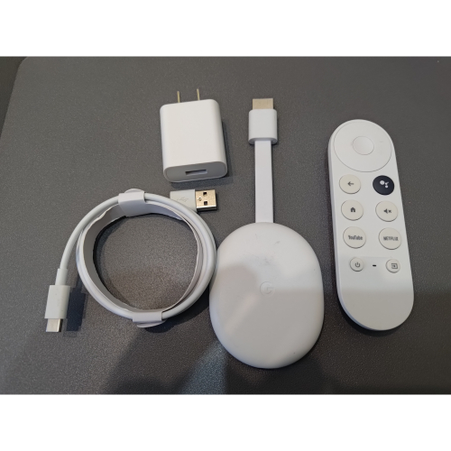 二手良品 台灣現貨 免費越獄 Chromecast with Google TV HD 電視盒 電視棒-散裝